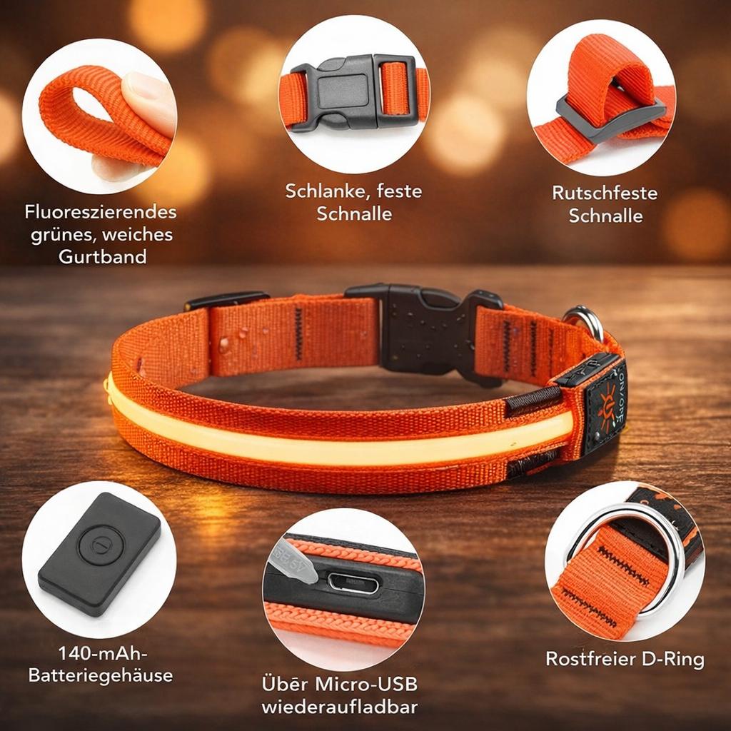 LED Hundehalsband